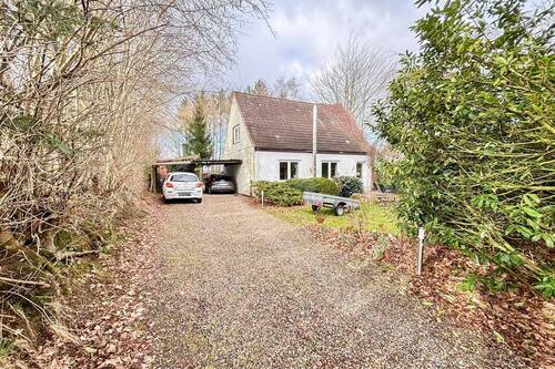 Zufahrt mit Carports - 