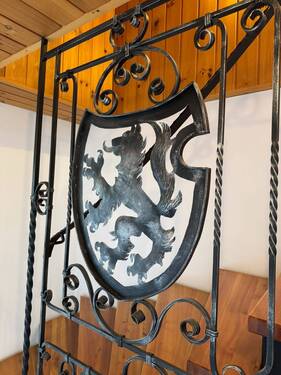 Treppengeländer mit Passauer Wolf - 