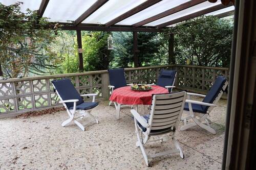 Terrasse vom Wohnzimmer aus - 