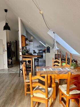 Essplatz und Küche - 2 Zimmer Etagenwohnung zum Kaufen in Münster