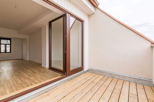 Terrasse - Etagenwohnung mit 73,00 m&sup2; in Leipzig zum Kaufen