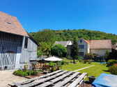 Blick zum Baugrund nach Osten.png - Bestlage Baugrundstück 507qm + Baugenehmigung vorh. + 76646 Bruchsal-Untergrombach + für EFH mit 2 Whg