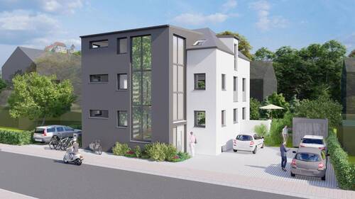 Aussenansicht - Eingang - 2 Dreizimmerwohnungen und eine Zweizimmerwohnung zum Verkauf in Landshut-West