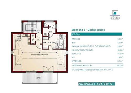 Wohnung im 2. OG - 