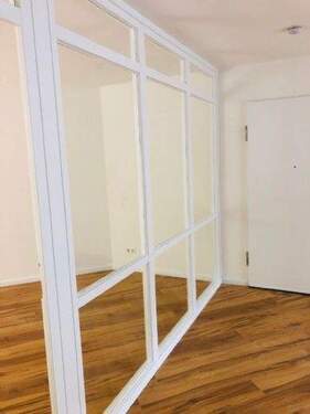 Wohnzimmer-Glasabtrennung - 3 Zimmer Etagenwohnung in Ammersbek