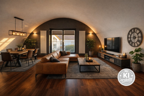 Raumgestaltung - Vorschlag - Wohn-Essbereich - 2 Zimmer Etagenwohnung in Dietzenbach