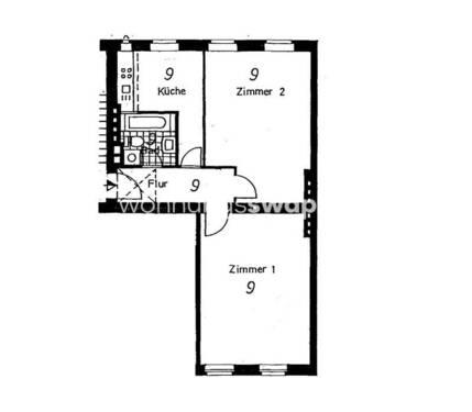 Bild 1 - 2 Zimmer Etagenwohnung zur Miete in Berlin