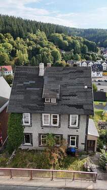 Bild 1 - Handwerkertraum: Mehrfamilienhaus im Grünen zur Neugestaltung provisionsfrei vom Eigentümer