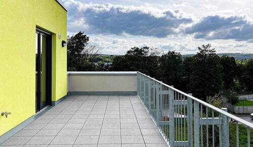 große Dachterrasse - Wohnung mit großer Dachterrasse und Weitblick