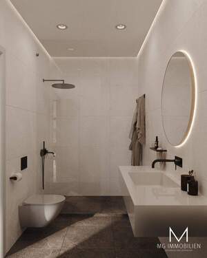 Badezimmer - Etagenwohnung mit 68,00 m² in Queidersbach zum Kaufen