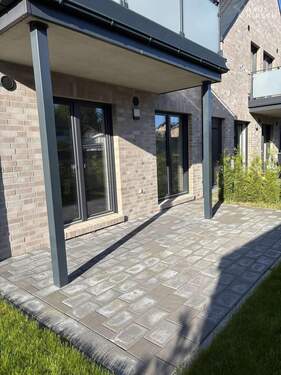 Überdachte Terrasse - Etagenwohnung mit 85,00 m&sup2; in Hamburg zum Kaufen