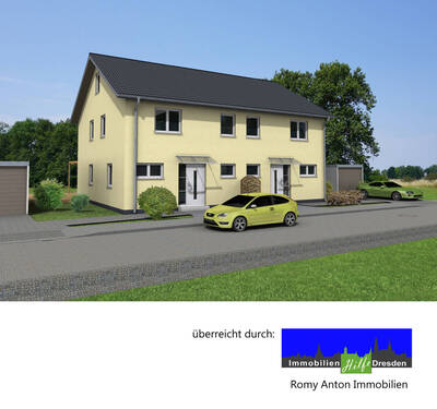 Doppelhaus-Beispiel - 4 Zimmer Doppelhaushälfte zum Kaufen in Pulsnitz