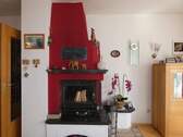 Kamin im Wohnzimmer - 5 Zimmer Doppelhaushälfte in Weiden