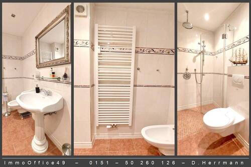 Bad mit Walk-In-Dusche - 