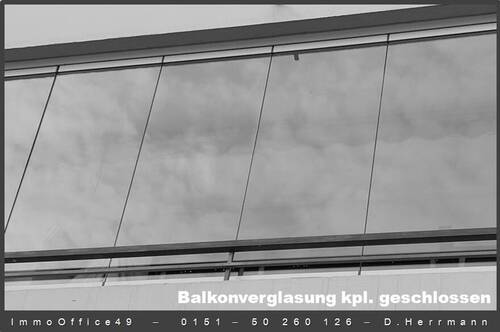 Balkonverglasung geschlossen - 