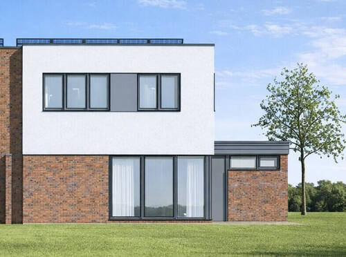 Ansicht - Süd - Rückseite - 4 Zimmer Doppelhaushälfte zum Kaufen in Dinklage