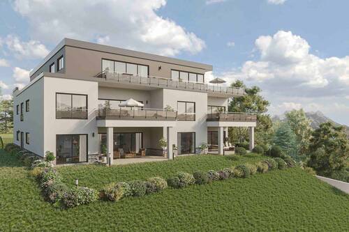 West-Ansicht - Seniorenfreundliche Wohnung mit Sonnenterrasse in ruhiger Lage von Bonn Bad Godesberg