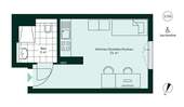 Barrierefreier und komfortabler Grundriss - Etagenwohnung mit 25,60 m² in Aachen zum Kaufen