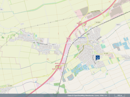 Bild aus Kartenansicht - 5 Zimmer Einfamilienhaus zum Kaufen in Wallersdorf