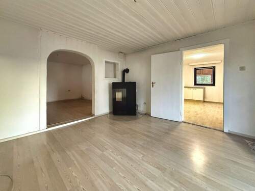 Wohnzimmer mit Pelletofen - 