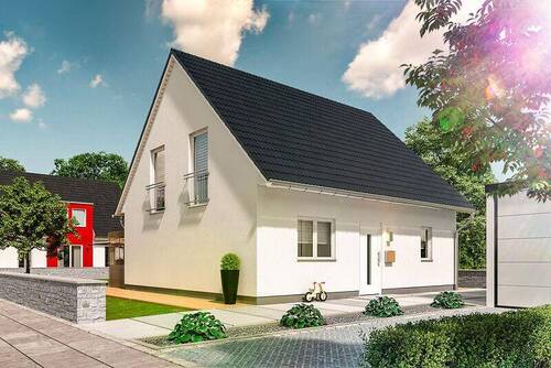 Flair 125 - Straßenansicht - Einfamilienhaus mit 136,00 m&sup2; in Stadtilm zum Kaufen