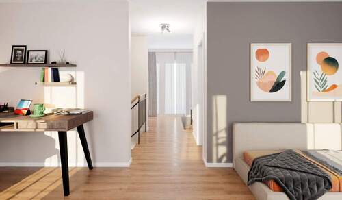 Behaglichkeit im Dachgeschoss - Haus inklusive Grundstück, Dachterrasse und Garten