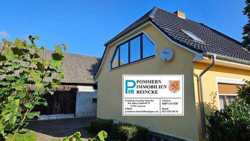 Giebelansicht SSW !.jpg - Landhaus für die ganze Familie! Handwerker, Gärtner oder Freiberufler!