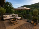 KI fertig sanierter Balkon - 