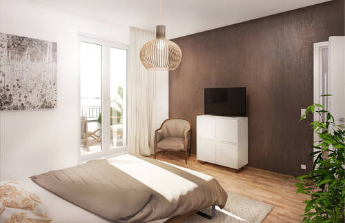 Visualisierung Schlafzimmer - 4 Zimmer Etagenwohnung zur Miete in Leipzig