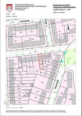 Flurkarte Hellbrookstraße 70 - 