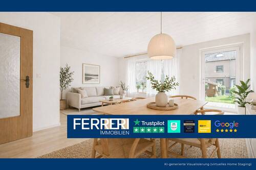 Ferreri Immobilien - Charmantes Reihenhaus mit Potenzial in ruhiger Wohnlage: Keller, Garage & Garten - sofort verfügbar!