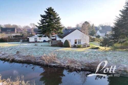 Direkt angrenzend an die Große Norderbäke - 