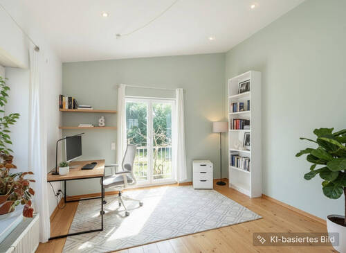 Arbeitszimmer visualisiert - 