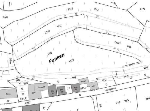 Lageplan zum Grundstück "FUNKEN" - 