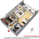 Grundriss des Apartments - 