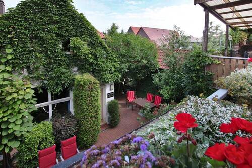 Blick vom Balkon 1. OG - 8 Zimmer Mehrfamilienhaus, Wohnhaus zum Kaufen in Horstmar