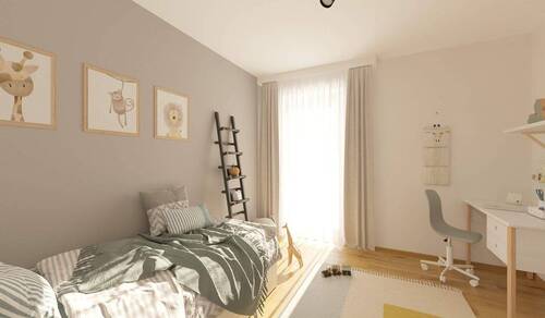 Das Kinderzimmer bietet Raum für Spiel und Spaß - 