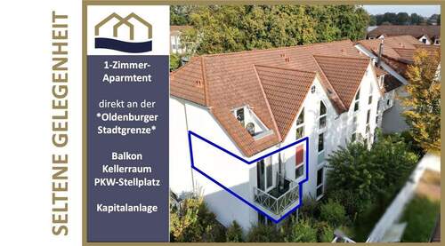 Bild 1 - *Stadtgrenze Oldenburg-Alexandersfeld* TOP Apartment für Studenten Arbeitnehmer