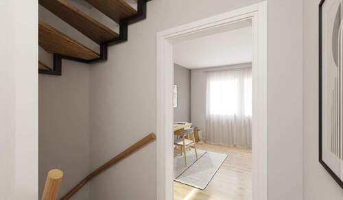 Heller und freundlicher Flur im Obergeschoss - 