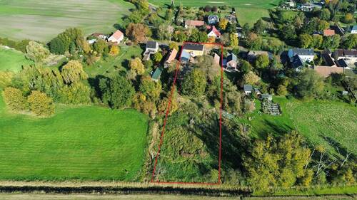 Luftbild Grundstück - 5 Zimmer Einfamilienhaus in Potsdam - Kartzow