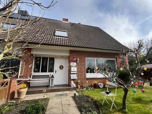 Frontansicht - Ankommen und wohlfühlen: Reihenendhaus in Kremperheide