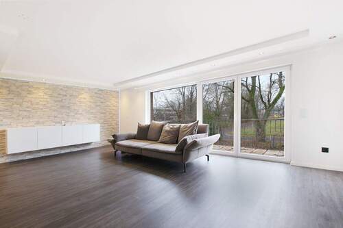 Wohnzimmer - Reihenmittelhaus mit 143,50 m&sup2; in Greven zum Kaufen