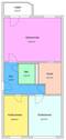Grundriss - Etagenwohnung mit 68,90 m&sup2; in Hainichen zur Miete