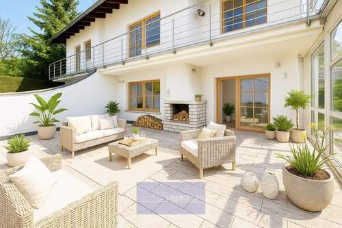 Terrasse möbliert - 