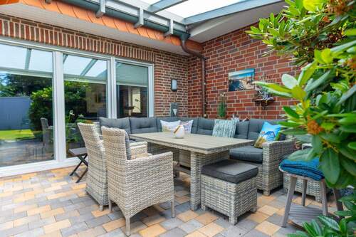 überdachte Terrasse - Einfamilienhaus mit 126,00 m&sup2; in Saerbeck zum Kaufen