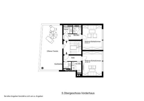 Obergeschoss Vorderhaus - 