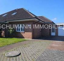 RESERVIERT!!! Moderner Bungalow mit ausbaufähigem Walmdach in Sackgassenlage - Jever / Moorwarfen