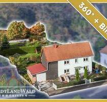 Teilsaniertes Einfamilienhaus mit Gartenidylle und Blick auf den See in Ludwigswinkel