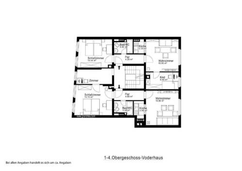 Obergeschoss Vorderhaus - 