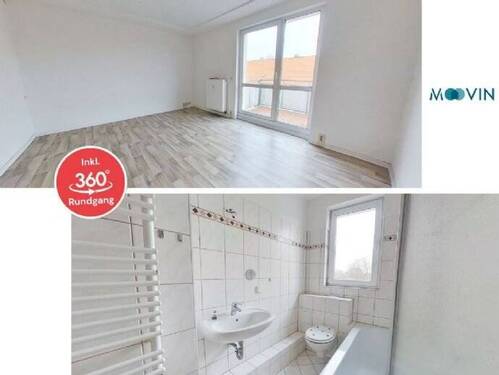 Bild 1 - Hübsche 3-Zimmer-Wohnung mit Balkon und Badewanne
